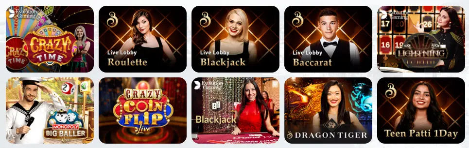 Live dealer casino games DREAMPLAY ONE CASINO