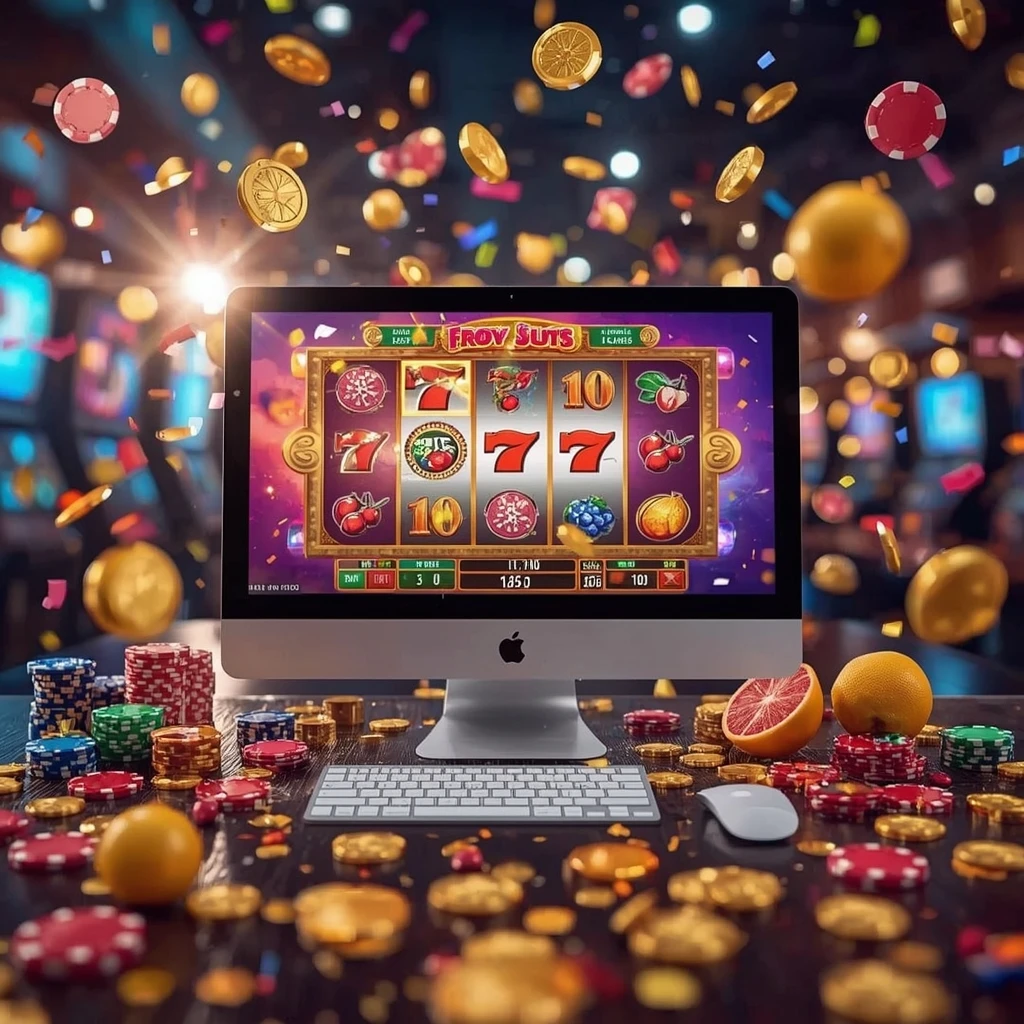 Online slot machines on the Dreamplay One Casino monitor